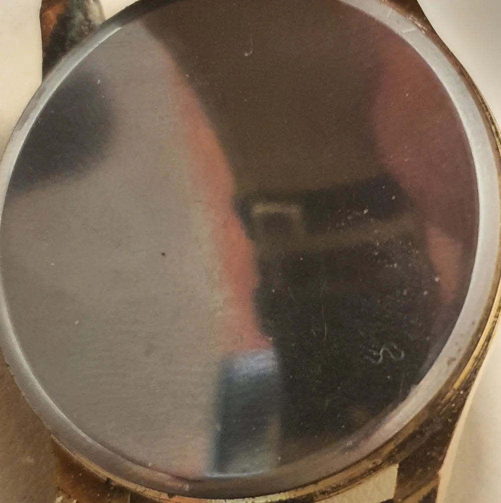 10/$20 Geneva Goldtone/Black Leather Men's Watch